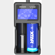 Зарядное устройство для аккумуляторов XTAR VC2 с USB кабелем