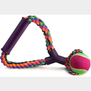 Игрушка для собак TRIOL Веревка с ручкой, мяч 6,5x25 см (12111021)