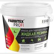 Краска акриловая FARBITEX Profi для гидроизоляции Жидкая резина белый 1 кг (4300008710)