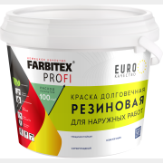 Краска акриловая FARBITEX Profi резиновая черный 3 кг (ФП9264070)