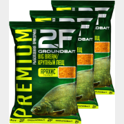 Прикормка рыболовная 2F Premium Крупный лещ арахис 1 кг 3 штуки (2F-04)