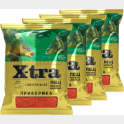 Прикормка рыболовная X-TRA Лещ мотыль красный 0,75 кг 4 штуки