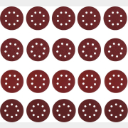 Набор шлифовальных кругов DEKO SD20-1 (P40, P80, P120, P240), 125мм, 20 шт (065-0892)