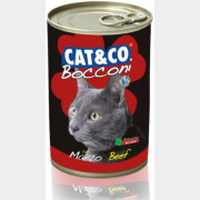 Влажный корм для кошек ADRAGNA говядина кусочки в соусе 405 г (4100/04/CAT)