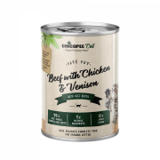 Влажный корм для кошек CHICOPEE говядина курица оленина консерва 400 г (H50810)