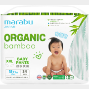 Подгузники-трусики MARABU XXL Organic bamboo 15+ кг 34 штуки (4573720010575)