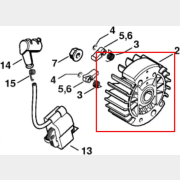 Маховик для бензопилы Stihl MS 210/230/250 IGP (1300132)