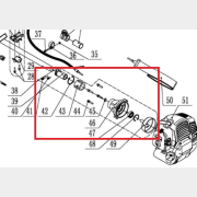 Корпус муфты сцепления в сборе для триммера/мотокосы GUNTER MSG-191 (MSG191-38)