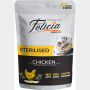 Влажный корм для стерилизованных кошек FELICIA Grain Free Sterilised курица пауч 85 г (8682831200091)