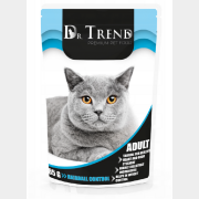 Влажный корм для кошек DR.TREND Adult Hairball Control пауч 85 г (4820215368490)