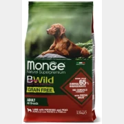 Корм для собак MONGE Bwild, Holistic, GrainFree, ягненок картофель, 2,5кг (70011723)