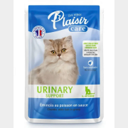 Влажный корм для кошек PLAISIR Care Urinary рыба пауч 85 г (3428460083178)