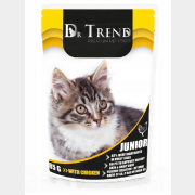 Влажный корм для котят DR.TREND Junior курица пауч 85 г (4820215368605)