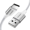 Кабель UGREEN US288-60129 USB-A 2.0 to Type C 3A в оплётке 0.25m White