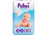 Подгузники PUFIES Sensitive 3 Midi 6-10 кг 66 штук (3800024035524)