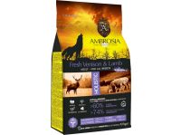 Сухой корм для собак беззерновой AMBROSIA Grain Free оленина и ягненок 12 кг (U/AVL12)